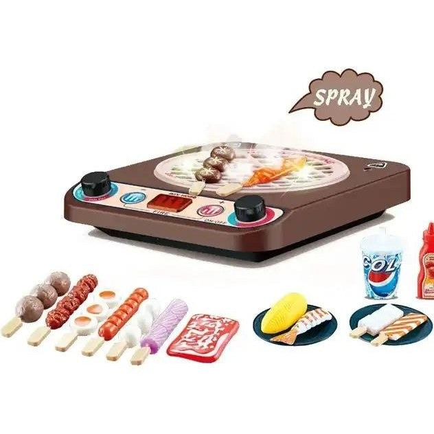 Mini Electric BBQ Oven Playset – 8 Pcs