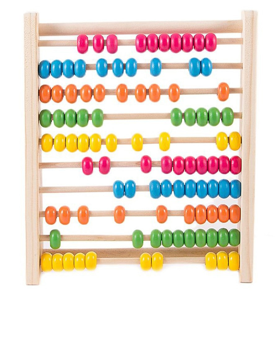 Wooden Number Colorful Abacus Calculation Rack