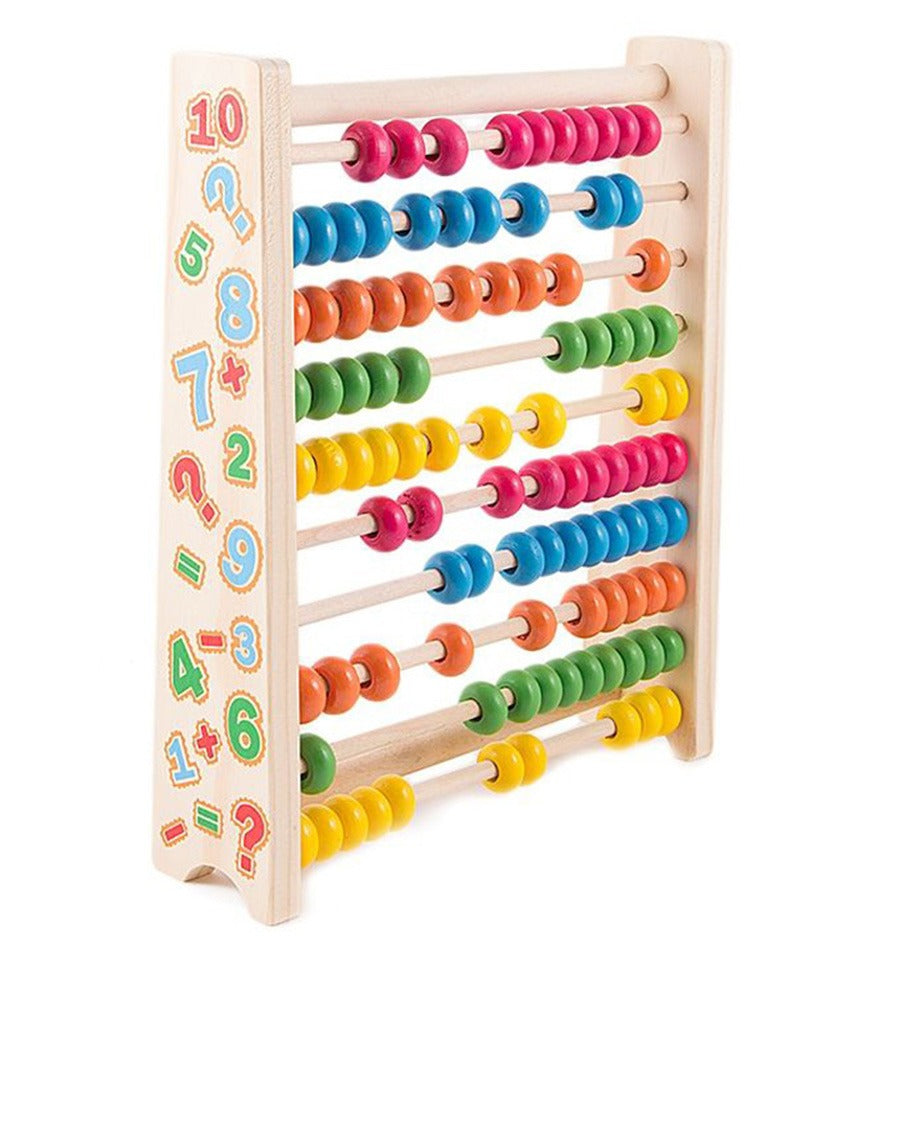Wooden Number Colorful Abacus Calculation Rack