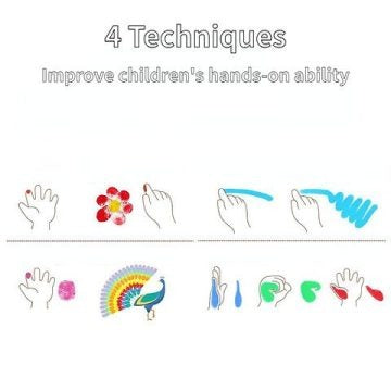 🎨 Finger Paints & Doodle Art Book Set – 24 Colors