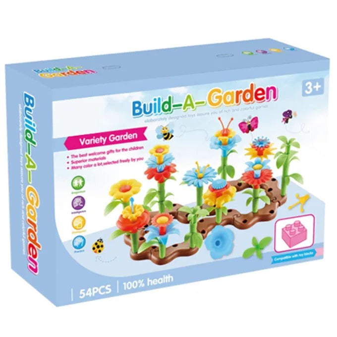 Flower Garden Building Set – 54-Piece
