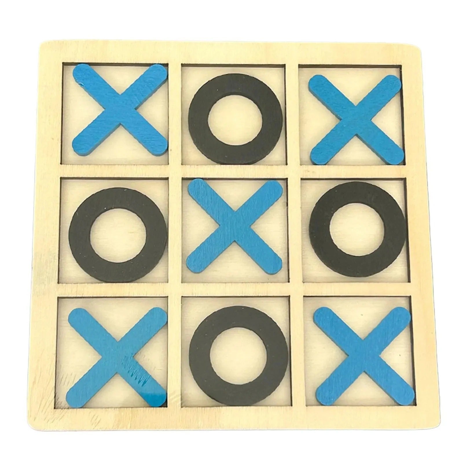 Wooden Tic-Tac-Toe Puzzle Game – Classic Fun with a Timeless Touch!