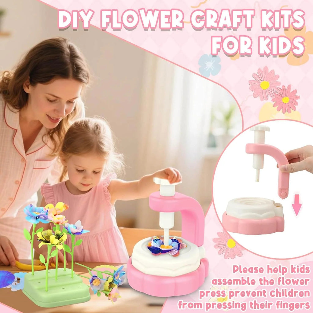 DIY Flower Craft Fabric Bouquet Making Spinning Machine Set
