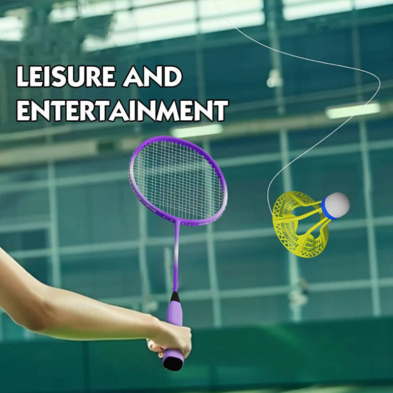 Badminton Rebound Racket Training Gear with Remote