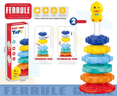 Rainbow Rotating Spin Stacking Tower