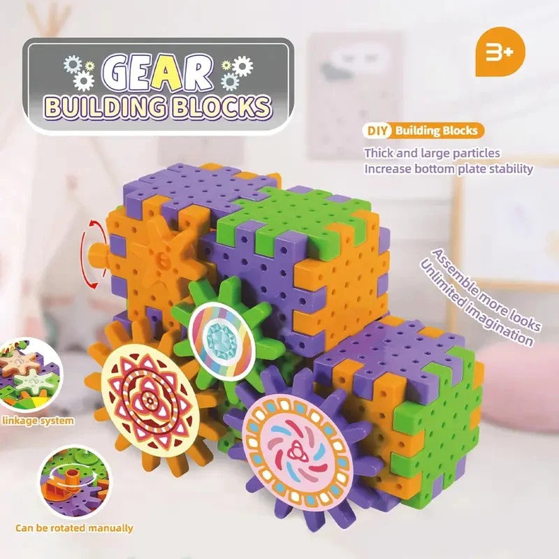 DIY Electric Gear Building Blocks – 80+ Pieces