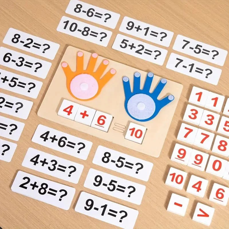 Finger Arithmetic Operation Wooden Math Kit