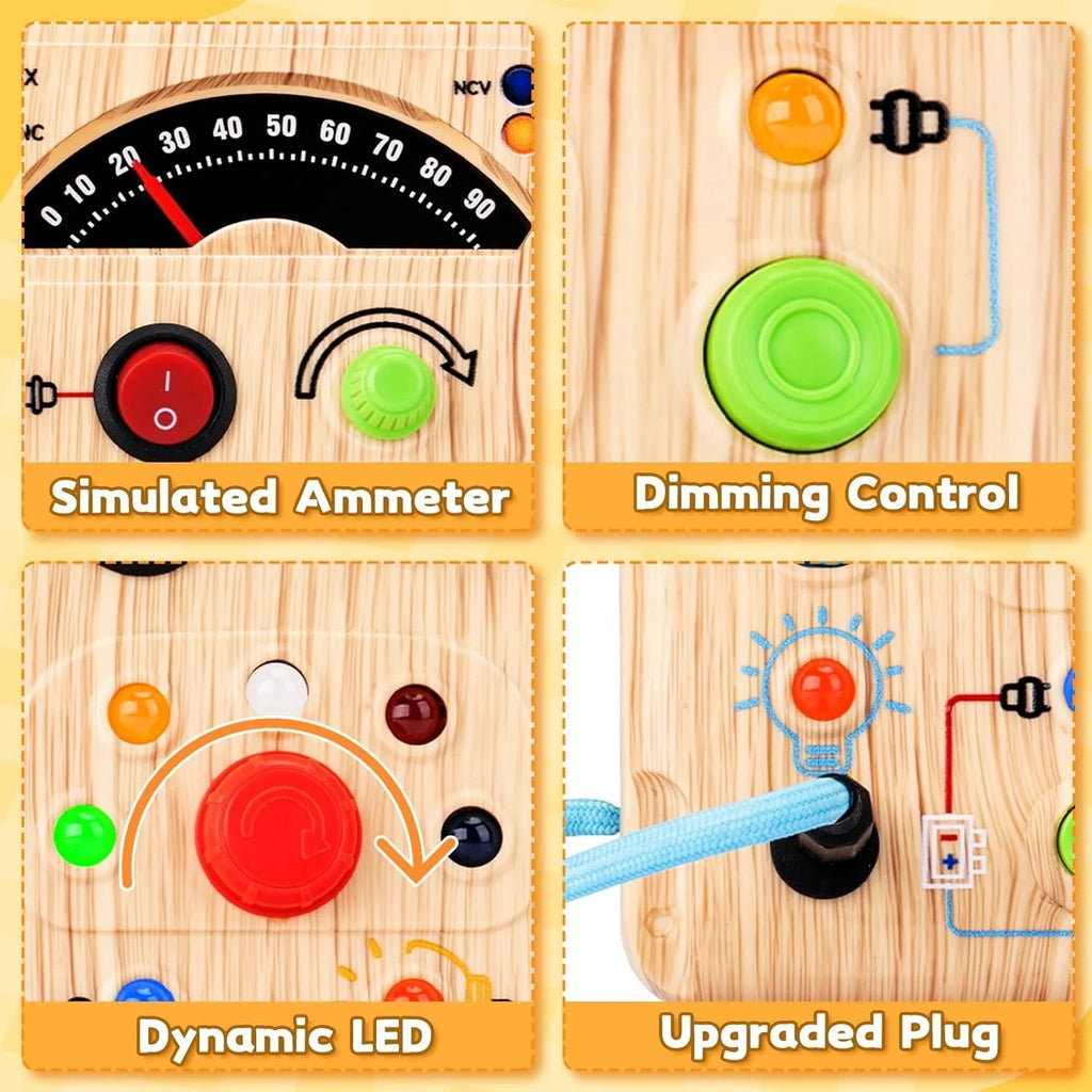 ⚡ STEM Educational LED Busy Board with Simulated Ammeter