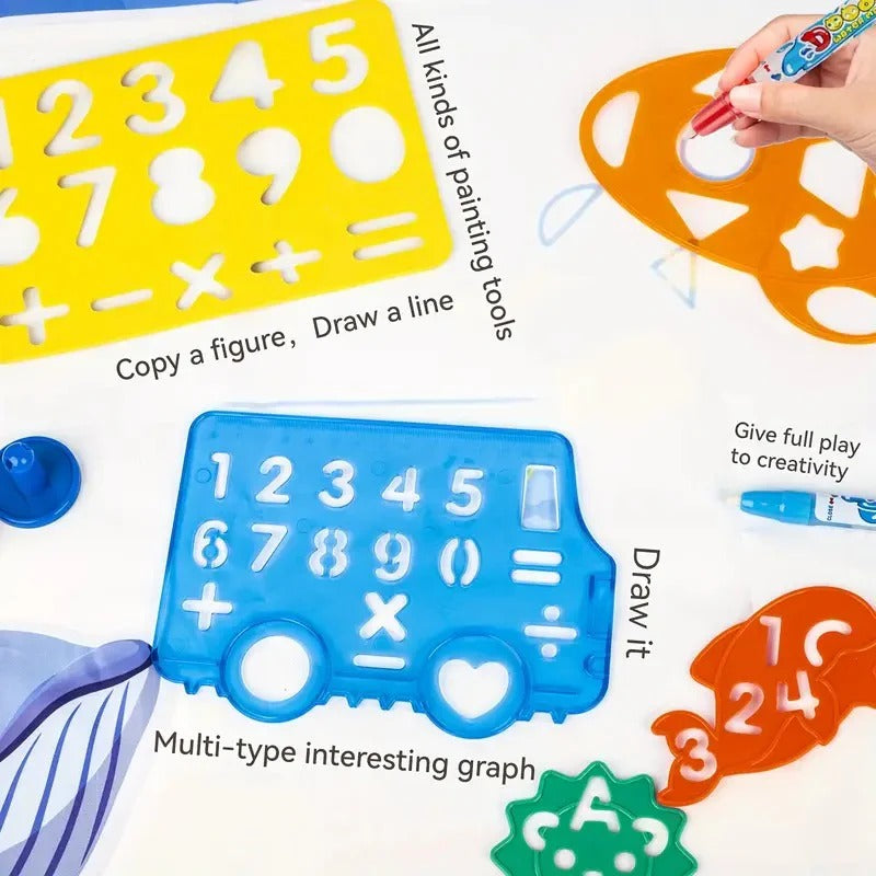 Large Size Magic Water Drawing Mat with accesories