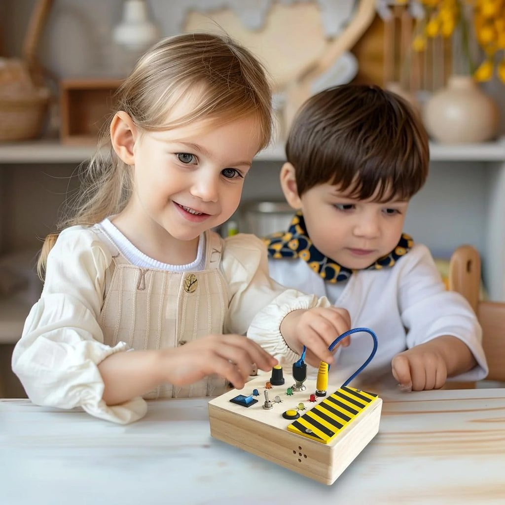 Wooden Busy Switch Board