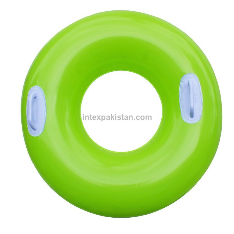 INTEX 30" Hi-Gloss Tube Swim Water Ring (Assorted Colors)