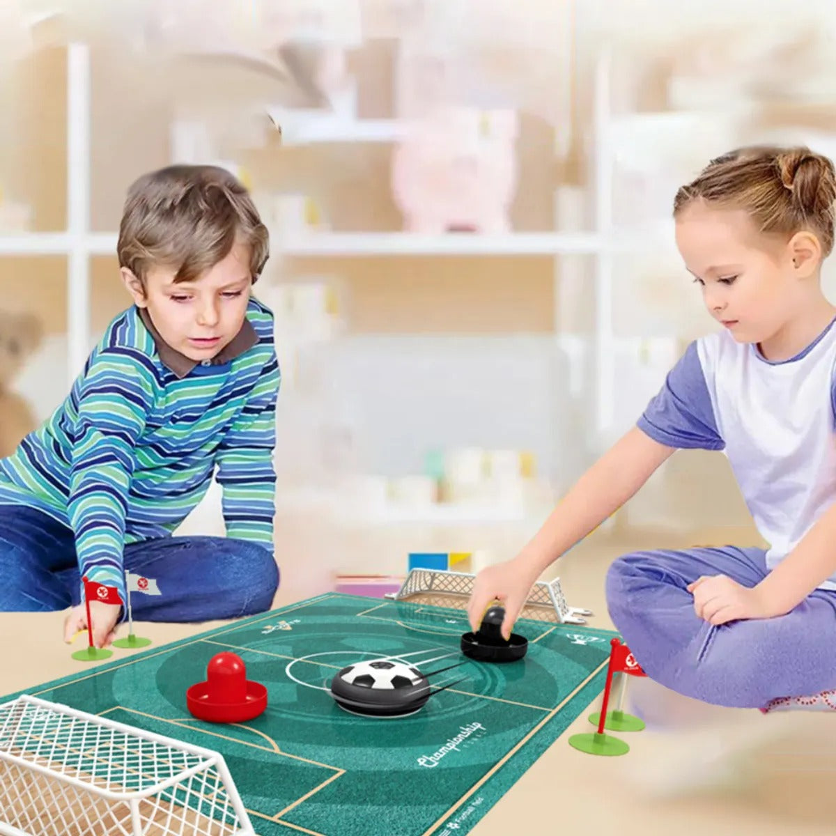 Air Football Court Hand Play – 2 Players Game