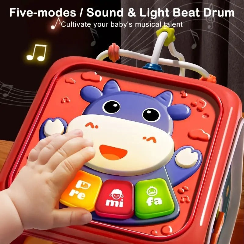 6-in-1 Multifunctional Musical Activity Cube for Kids