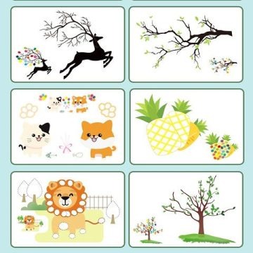 🎨 Finger Paints & Doodle Art Book Set – 24 Colors