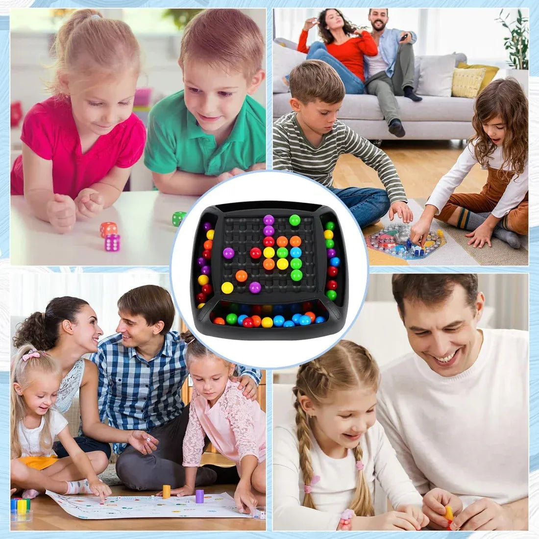Intellectual Rainbow Chessboard Ball Game