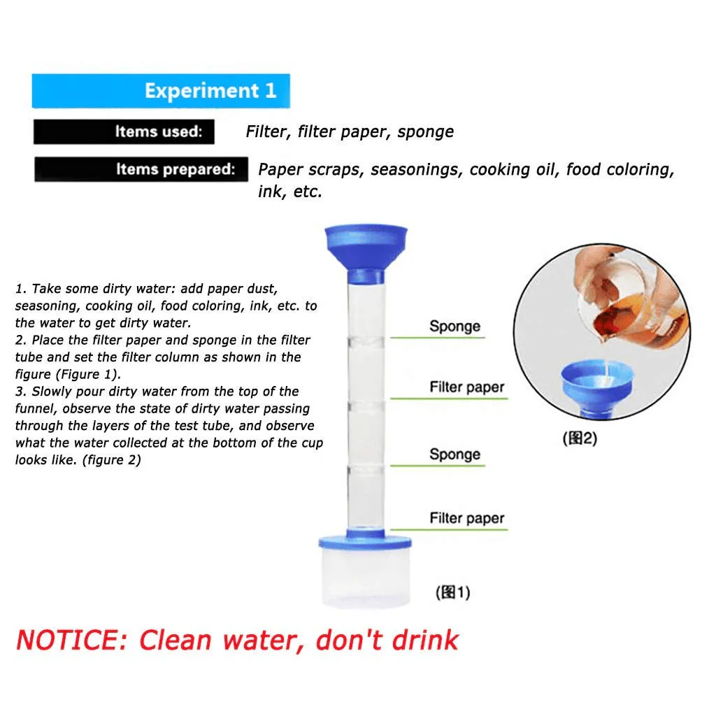 💧 STEM Water Filtration Experiment Kit – Learn the Science of Clean Water!
