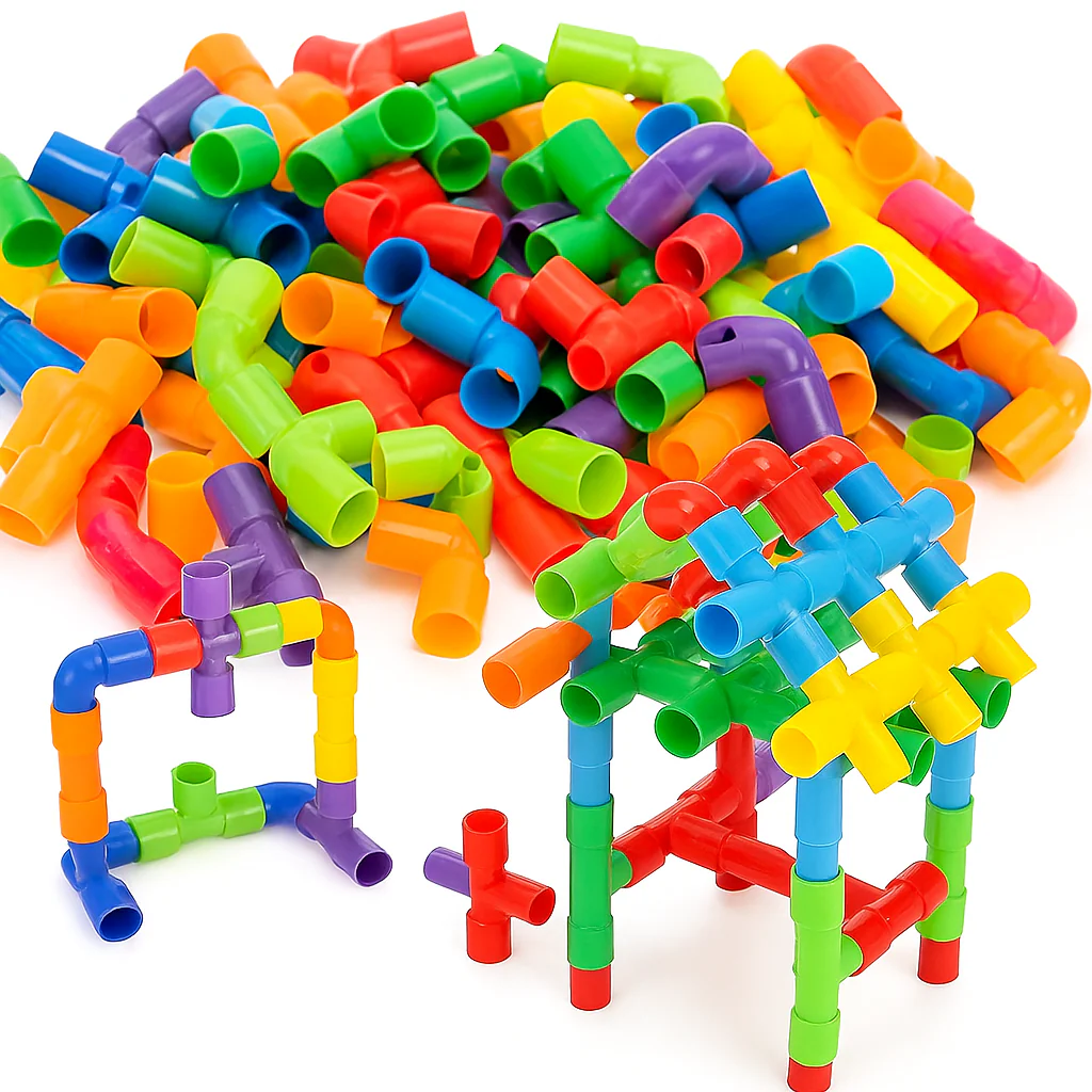 Creative Pipe Puzzle Building Blocks Set