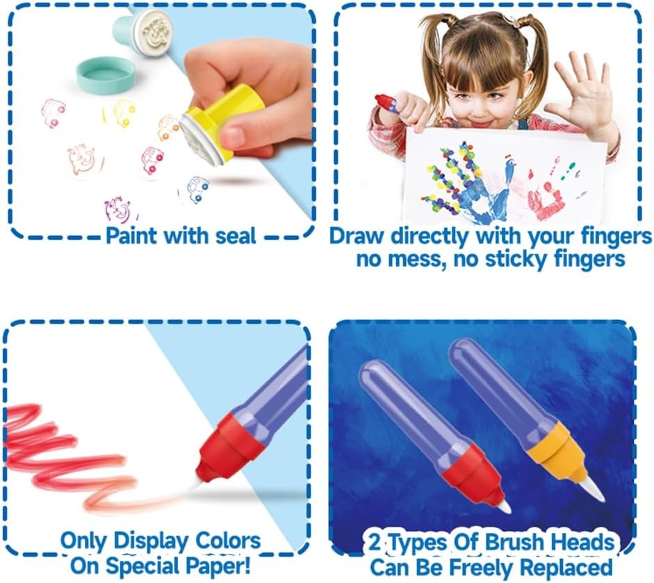 Toddlers Magical Color Painting Set