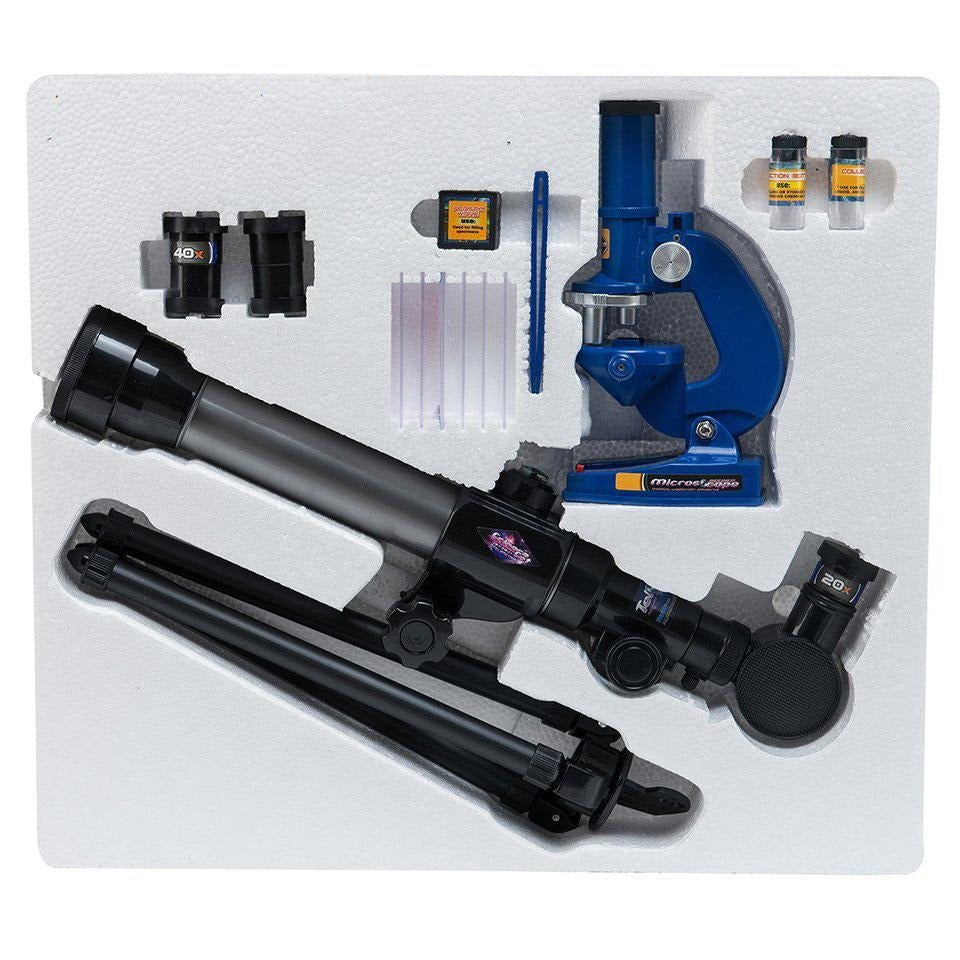 Telescope And Microscope Combo Set For Kids