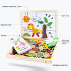 2-in-1 Montessori Magnetic Puzzle Drawing Board - image 3