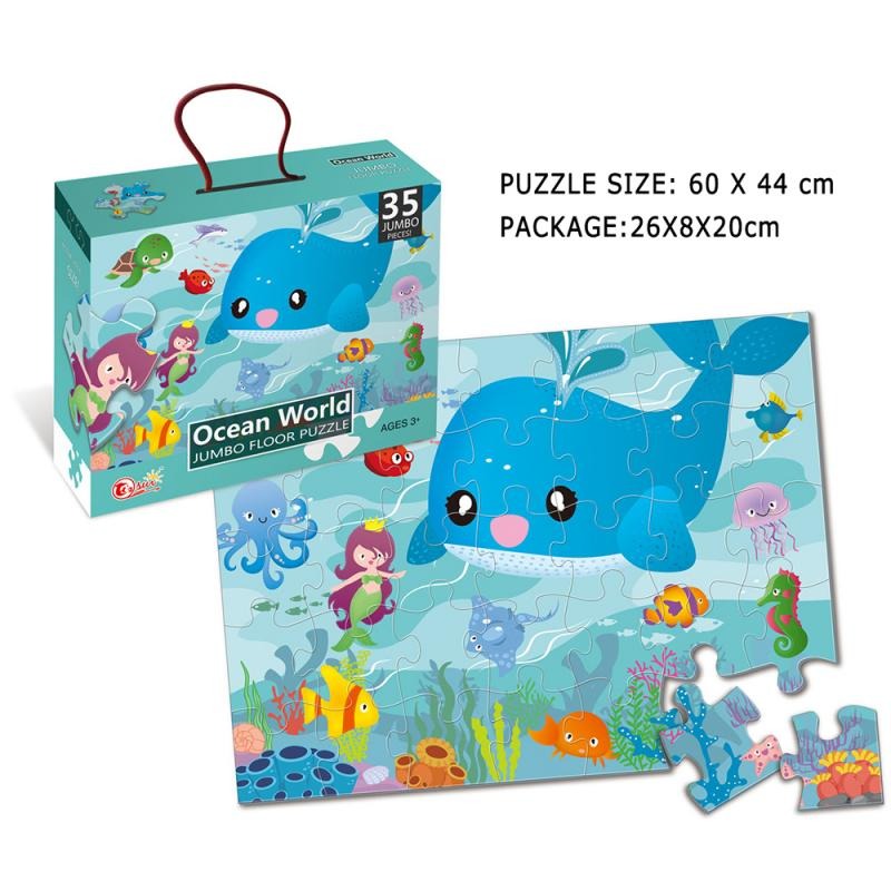 Ocean World Jumbo Floor Puzzle – 35 Pieces
