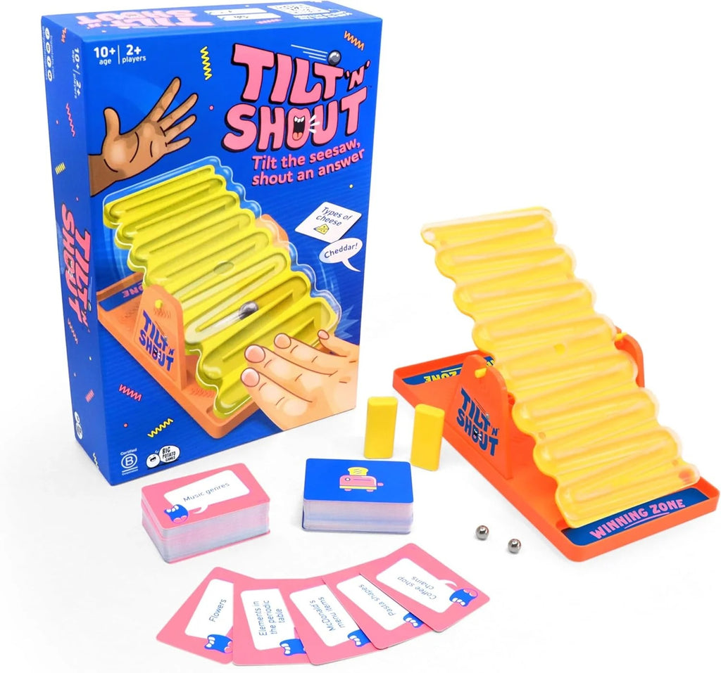 Tilt ’n’ Shout – Speedy Seesaw Family Board Game