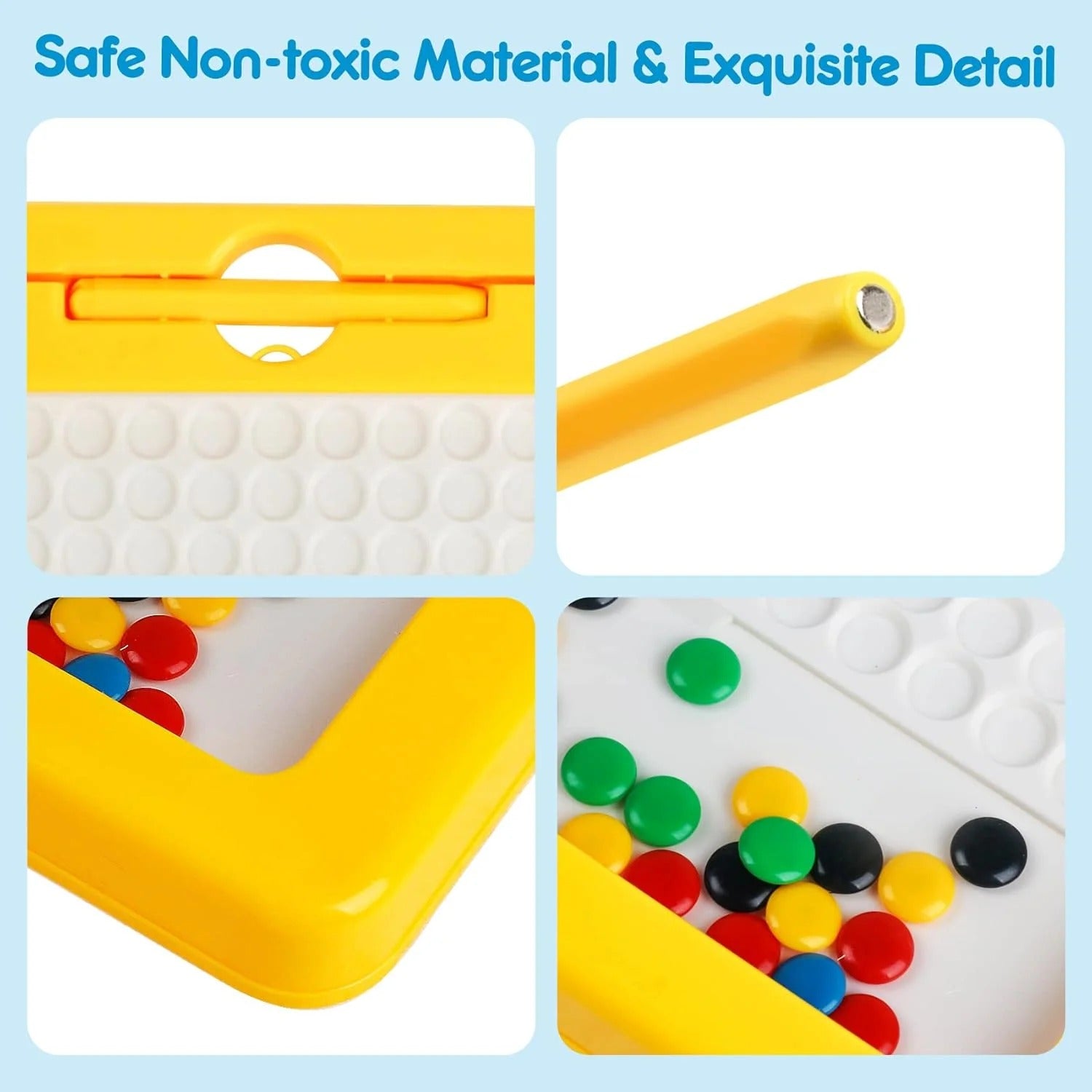 Magnetic Bead Drawing Board with Pattern Cards & Pen