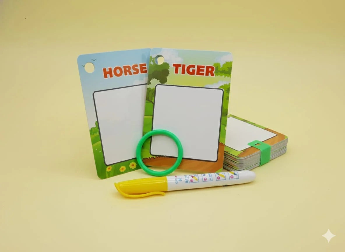 Water Doodle Learning Cards – 25 Reusable Cards