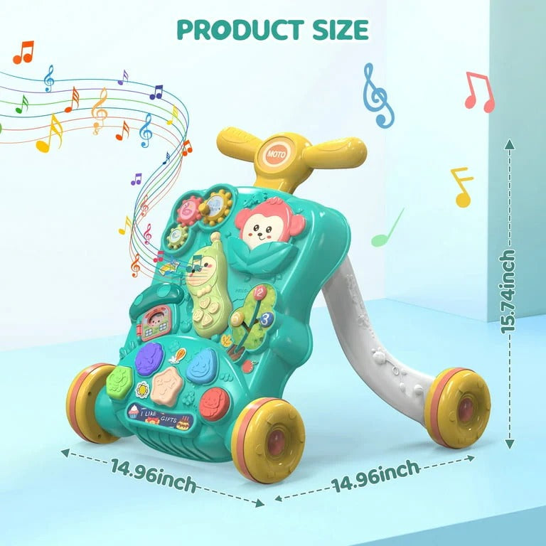 Multi-Activity Baby Walker with Interactive Learning Panel