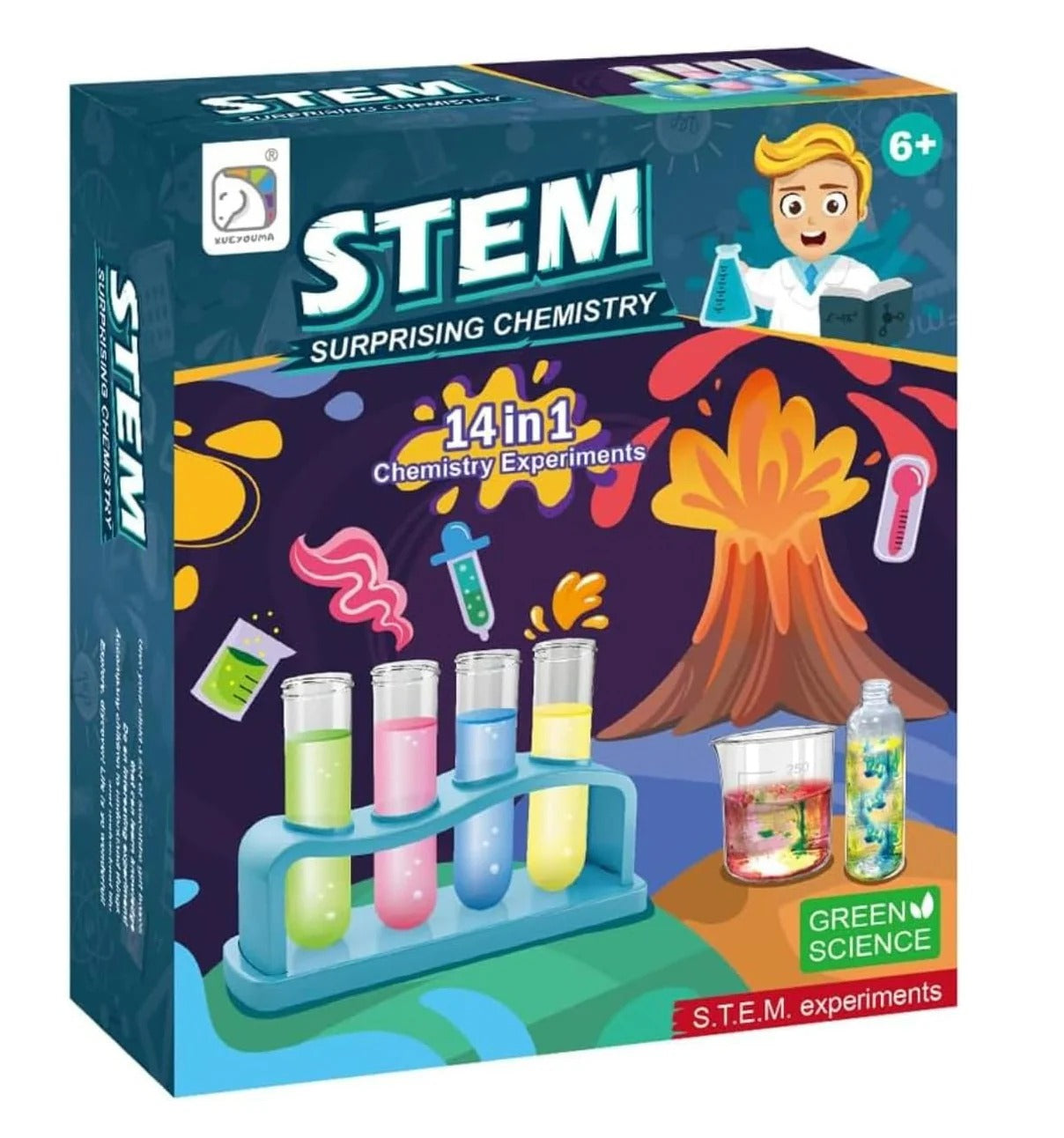 STEM Chemistry Experiment Kit – 14-in-1 Science Lab Set