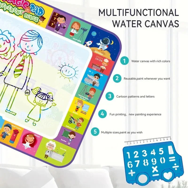 Large Size Magic Water Drawing Mat with accesories