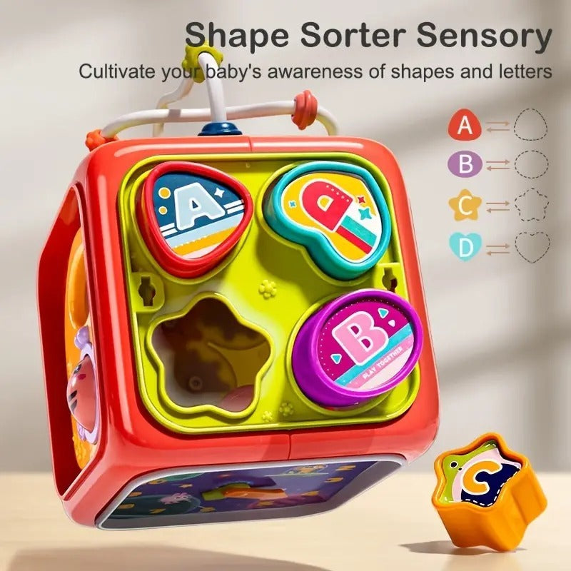 6-in-1 Multifunctional Musical Activity Cube for Kids