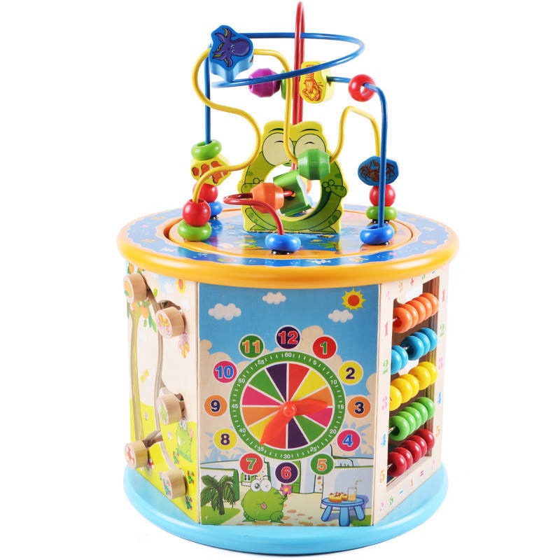 Syncretic Multifunctional Intelligence Big Round Beads Activity Cube