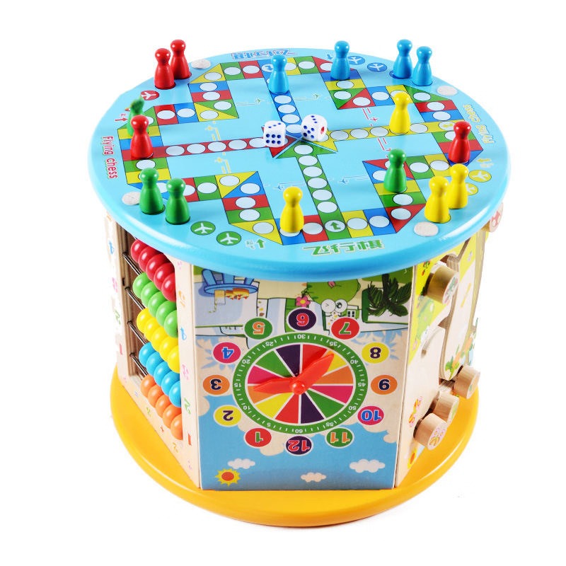 Syncretic Multifunctional Intelligence Big Round Beads Activity Cube