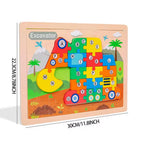 Wooden 3D Number Sorting Puzzle ( 20+ Designs )