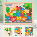 Wooden 3D Number Sorting Puzzle ( 20+ Designs )