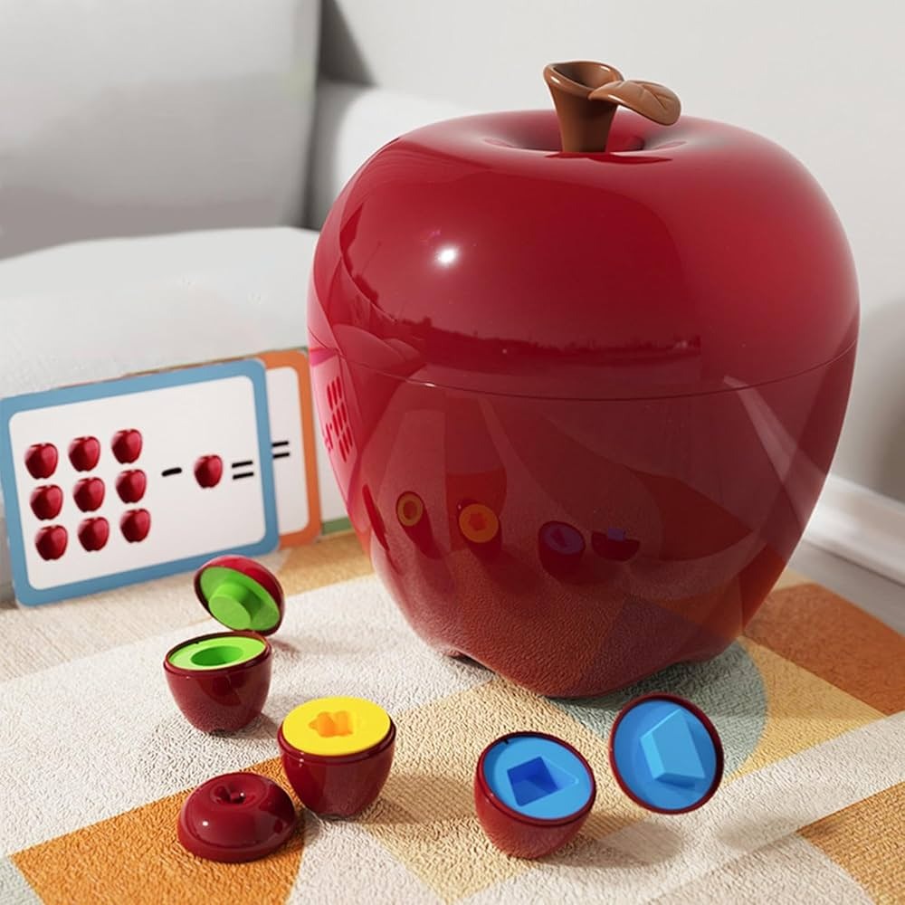 Apple Smart Eggs – Montessori Matching & Learning Toy