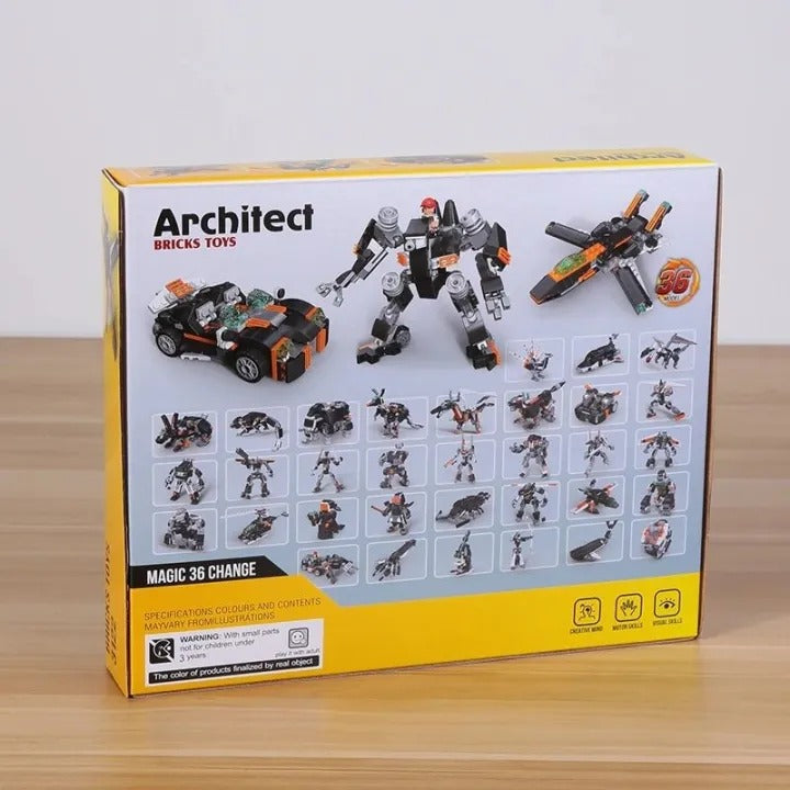 6-in-1 Building Blocks Set (256+ Pieces)