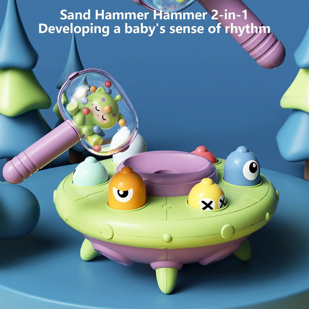 Interactive UFO Whack-a-Monster Toy