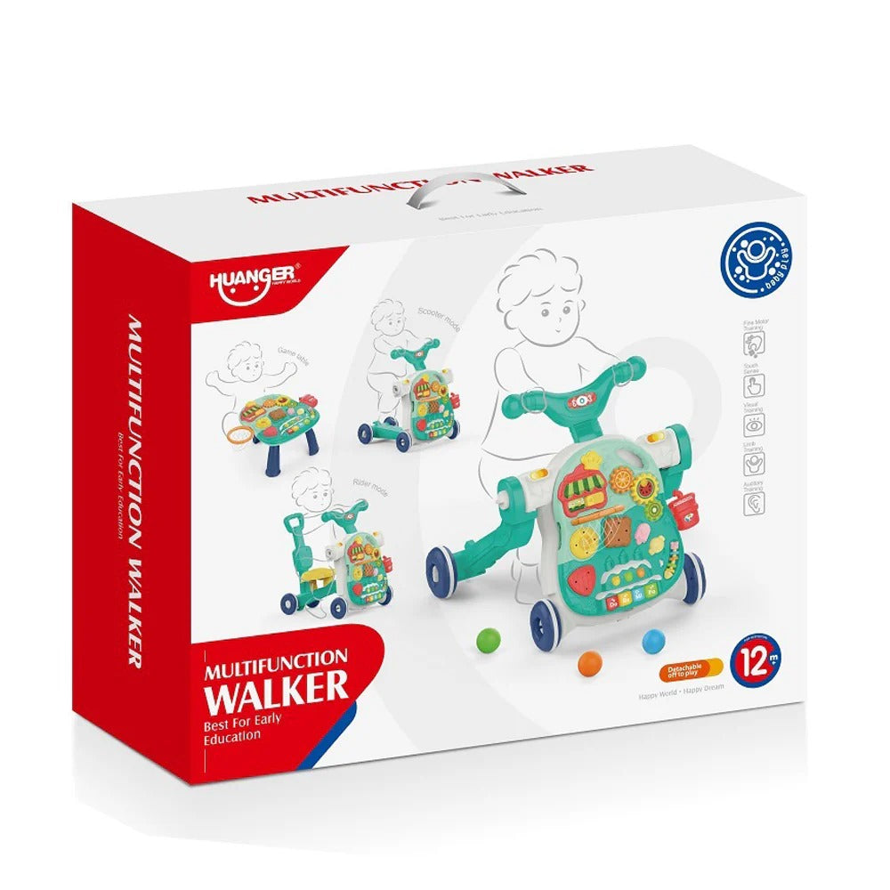 4-in-1 Multifunction Baby Walker, Game Table & Baby Scooter