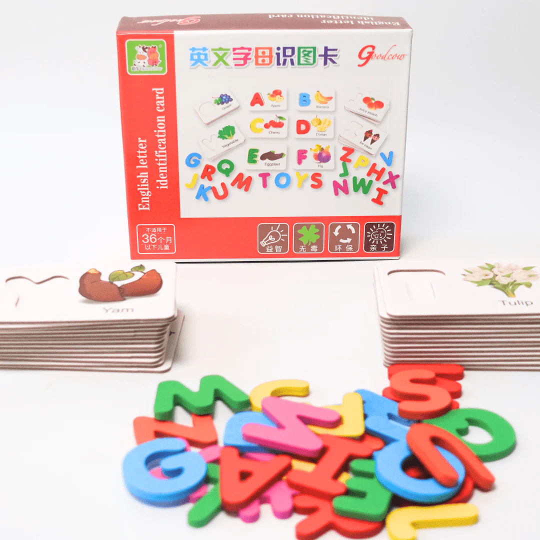2-in-1 English Letter Identification Card – Learn Letters the Fun Way!