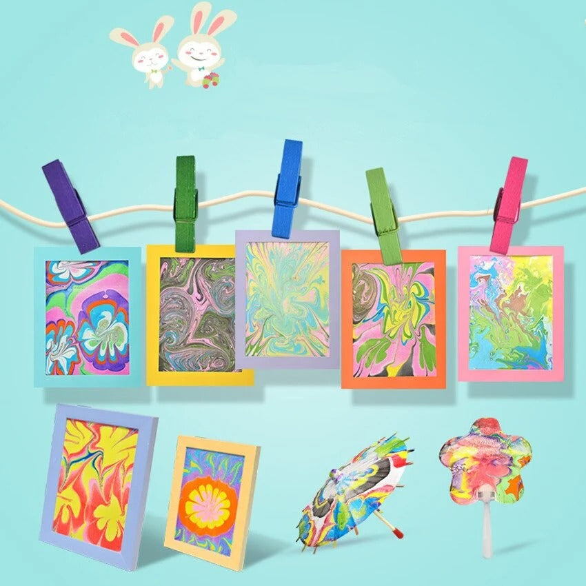 The Master of the Ebru Water Marble Painting - Big Size