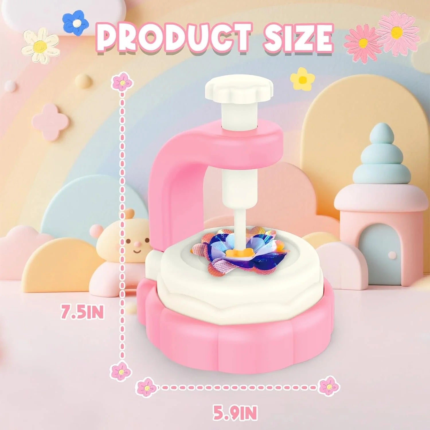 DIY Flower Craft Fabric Bouquet Making Spinning Machine Set