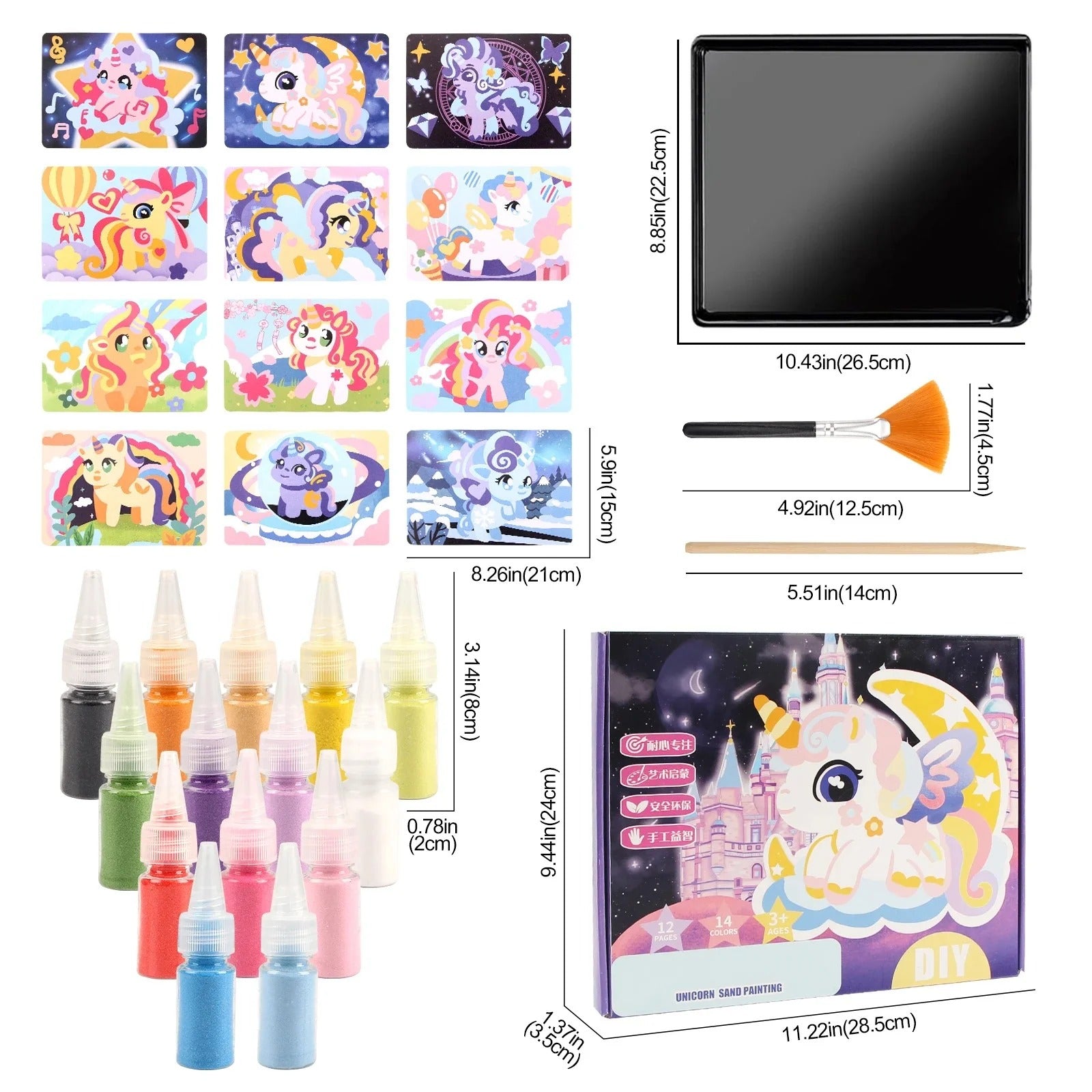 Magical Unicorn Sand Art Painting Kit