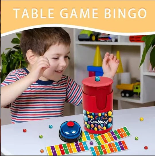 🎲 Fast Bead Grabbing Bingo 2-Player Activity Game