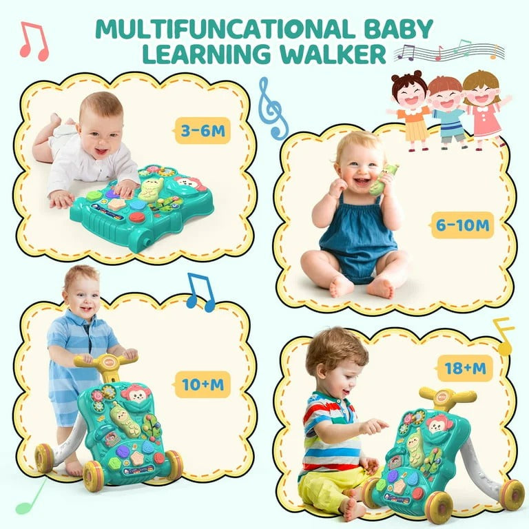 Multi-Activity Baby Walker with Interactive Learning Panel
