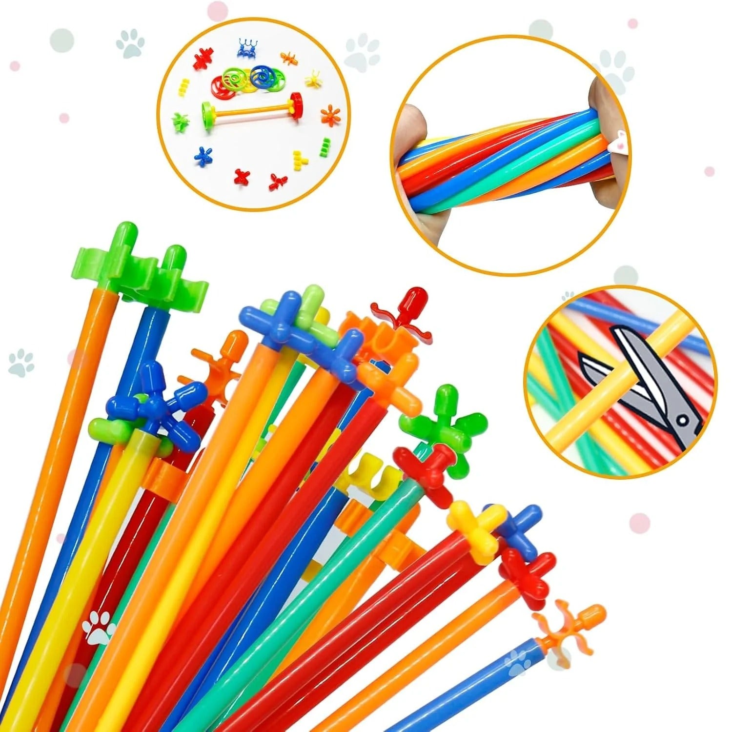 STEM Straw Building Construction Toy Set