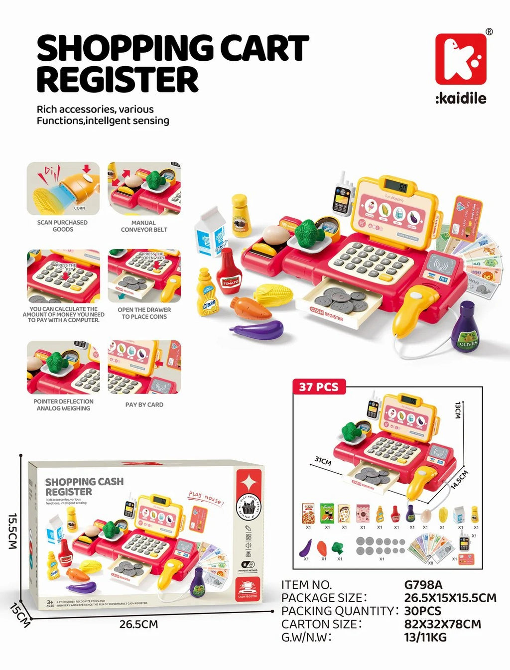 Shopping Cart Register Play Set