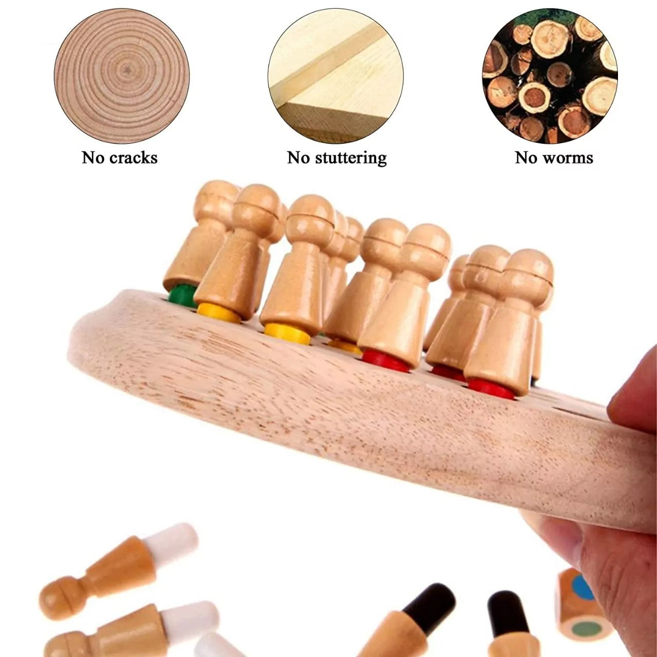 Wooden Memory Match Stick Game