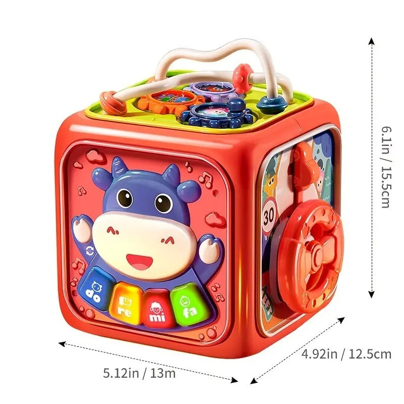 6-in-1 Multifunctional Musical Activity Cube for Kids
